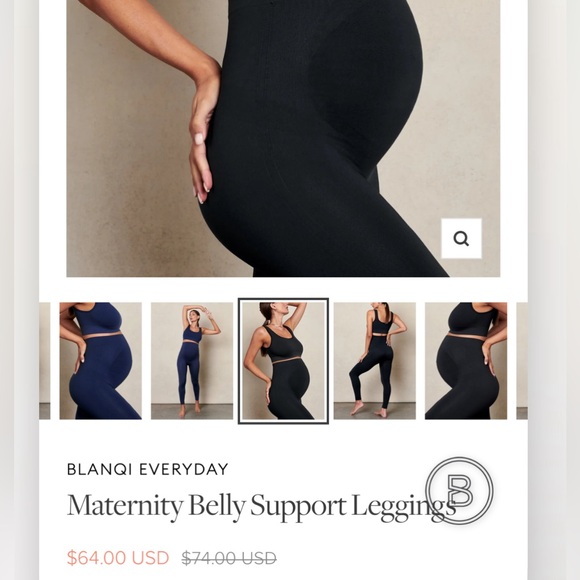 BLANQI EVERYDAY
Maternity Belly Support Leggings - Picture 2 of 6